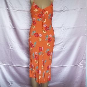 Vintage y2k Guess Floral Midi Dress